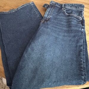 American Eagle Outfitters Dark Blue Stovepipe Stretch Jeans 12R